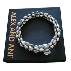 Alex and Ani Vintage 66 Chuncky Silver Wrap Bracelet